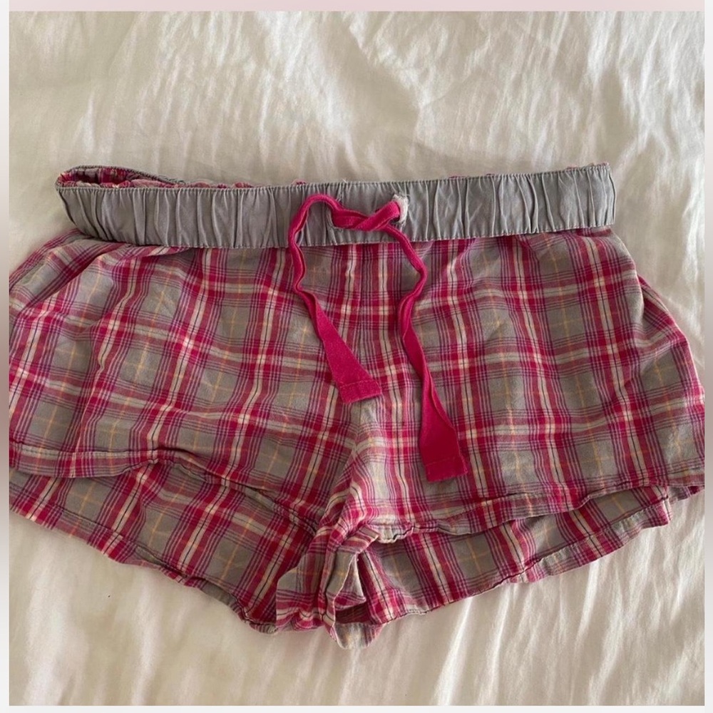 Plaid Women's Sleep Boxer Shorts